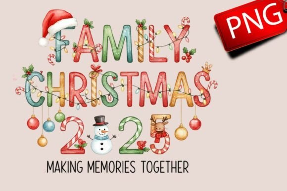 Family Christmas 2025: Making Memories Illustrations