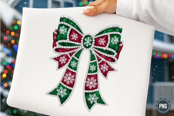 Glitter Rhinestone Christmas Bow Png: Illustrations Review