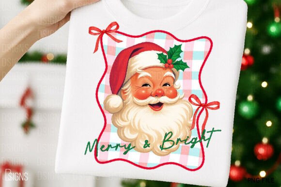 Retro Santa PNG: Bold Illustrations for Branding