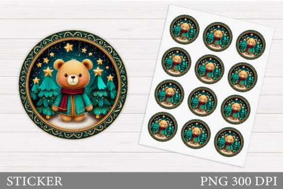 Review: Christmas Bear Sticker Winter Illustrations