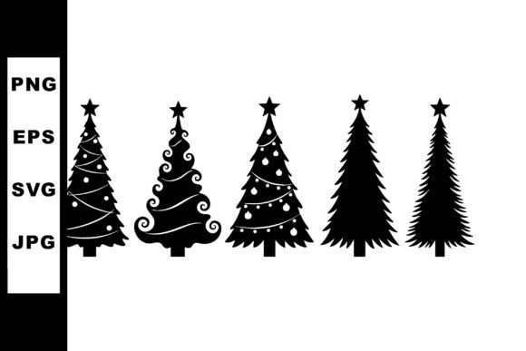 Review: Christmas Pine Tree Silhouettes Vector S Illustrations