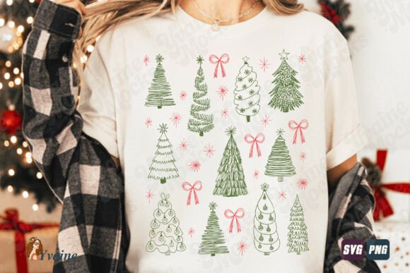 Review: Preppy Christmas SVG Hand Drawn Tree Bow