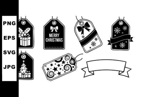 Reviewing Christmas Gift Tags with Holiday Icons