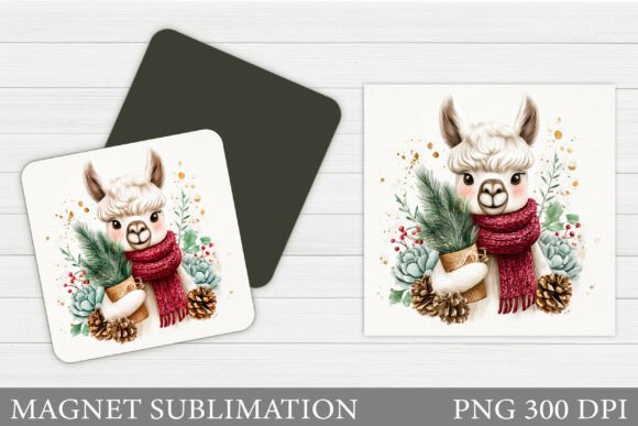 Reviewing the Christmas Lama Magnet Design