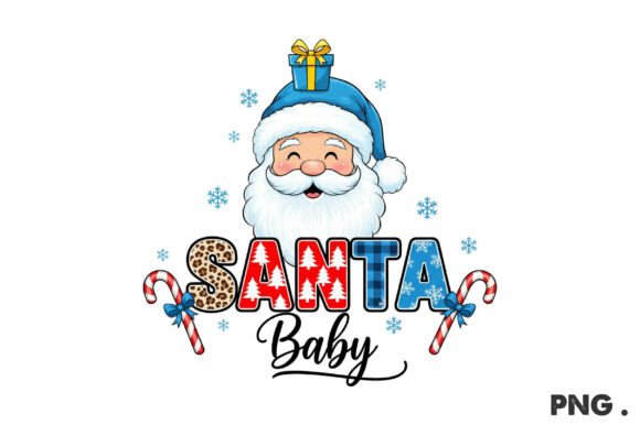 Santa Baby Christmas Png: Illustrations for Blogs